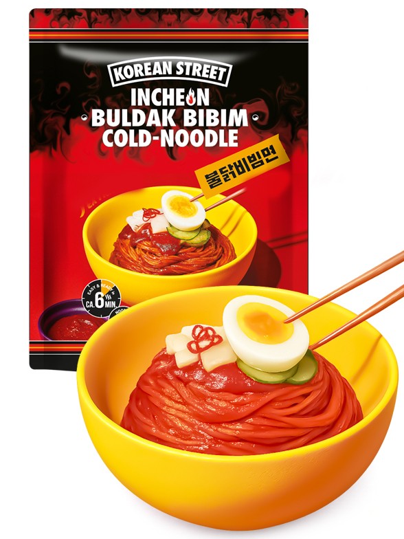 Fideos Coreanos Bibimbap Fríos | Extra Picantes | Receta Barrio | Incheon 162g.