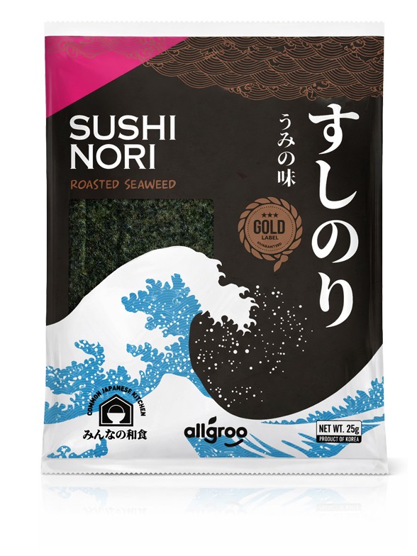 Alga Nori Coreana Premium Gold para Sushi | 10 hojas