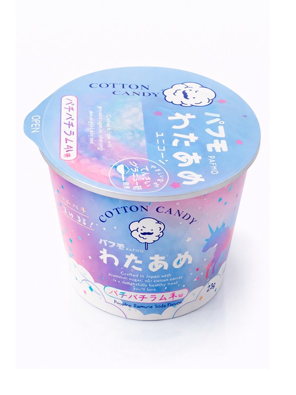 Algodón de Azúcar de Refresco Ramune y Caramelos Explosivos | Unicorn 23g.