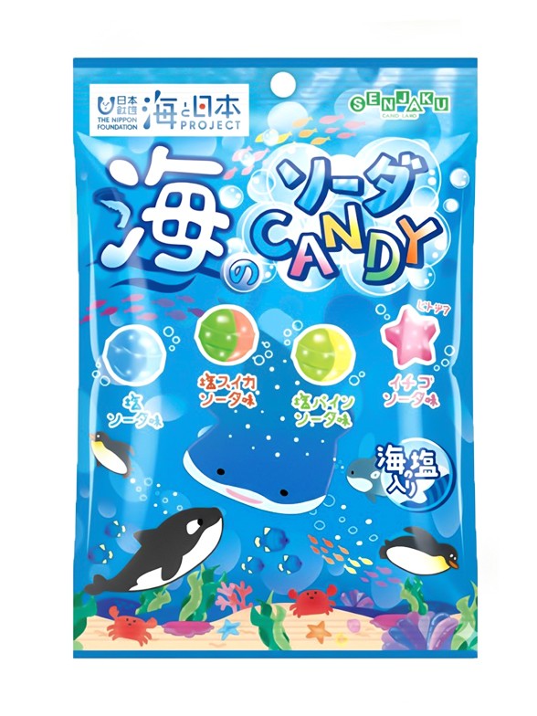 Surtido de Caramelos con Ramune y Sal Marina | Ocean Candy 80g.