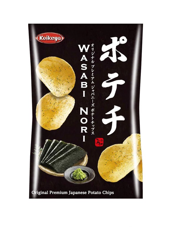 Patatas con Wasabi y Alga Nori | Kokeiya Premium 100g.