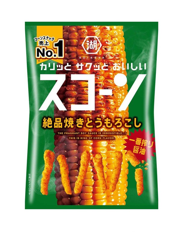 Snack estilo Cheetos Roasted de Maíz a la Soja | Koikeya 73g.