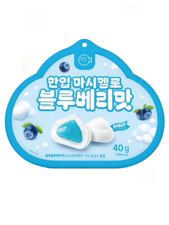 Chuches Mochi Marshmallow Rellenas de Arándano 40g.