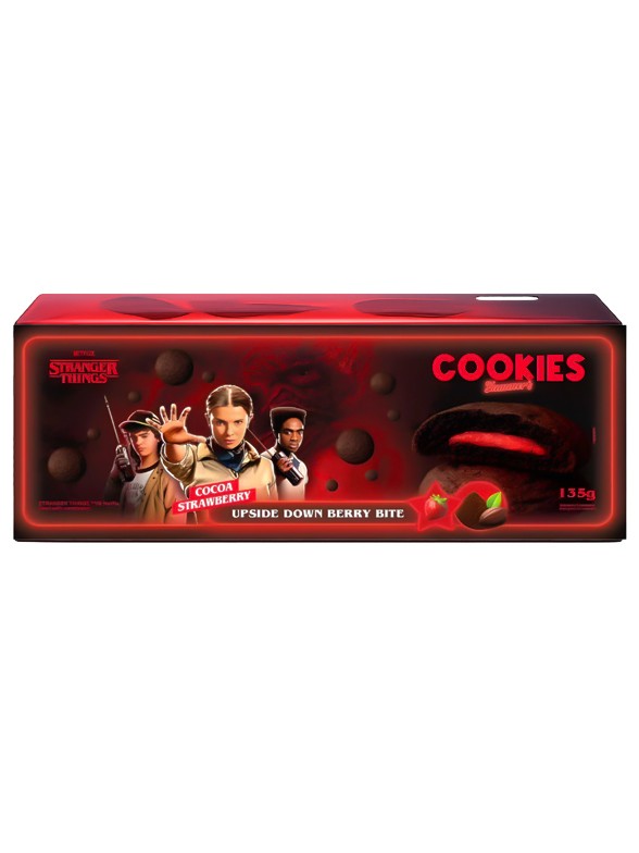 Cookies de Cacao Rellenas de Fresa | Stranger Things 135g.