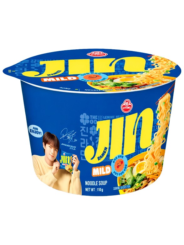 Fideos Ramen Coreanos Jin Ramyun Blue | BTS Jin | Bol | Medio Picante 110g.