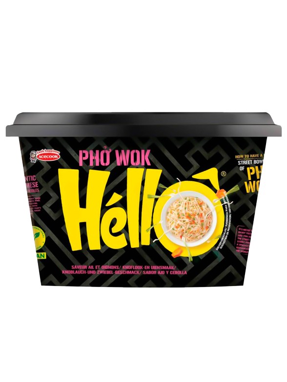 Wok Vietnamita Tallarines de Arroz con Pollo y Cebolla Pho Wok | 76g. | Sin Gluten