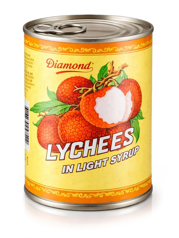 Lichis en Almíbar Ligero 540g.