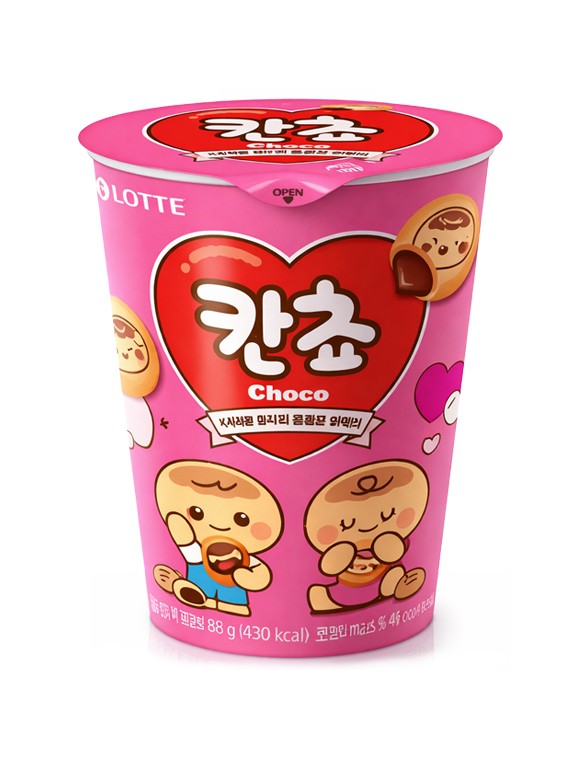 Galletas Coreanas Kancho de Crema de Chocolate | Edición Cup 95 grs.