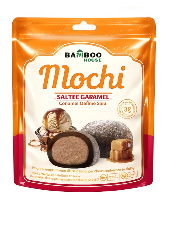 Mochis Daifuku de Cacao con Caramelo Salado | Sin Gluten 180g.