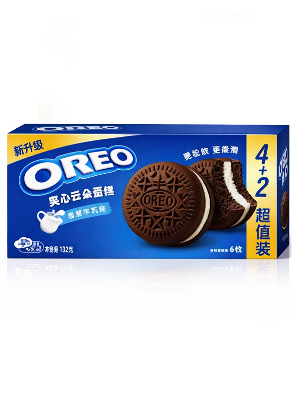 Pastelitos Oreo Cloud Cake de Nata y Vainilla 132g.