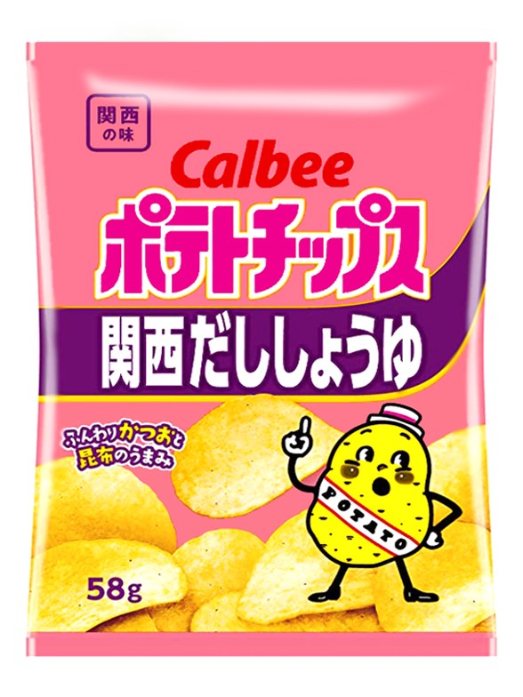 Patatas Calbee Gourmet con Sopa Kansai Dashi 58g.
