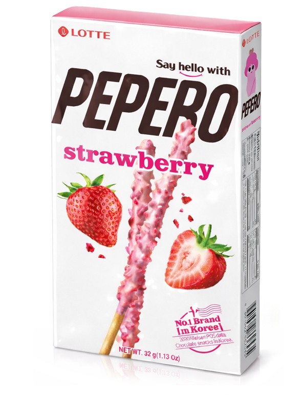 Pepero Lotte de Fresa 32g.