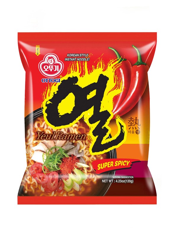 Ramen Coreanos Yeul de Ternera y Pollo | Extra Hot 120g.