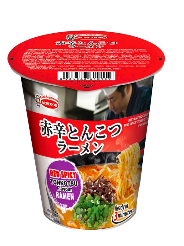 Fideos Ramen Ippin | Receta Tonkotsu Picante | CUP 73g.