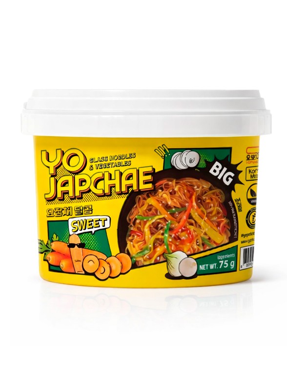 Fideos YO Japchae Coreanos Instantáneos 75g.