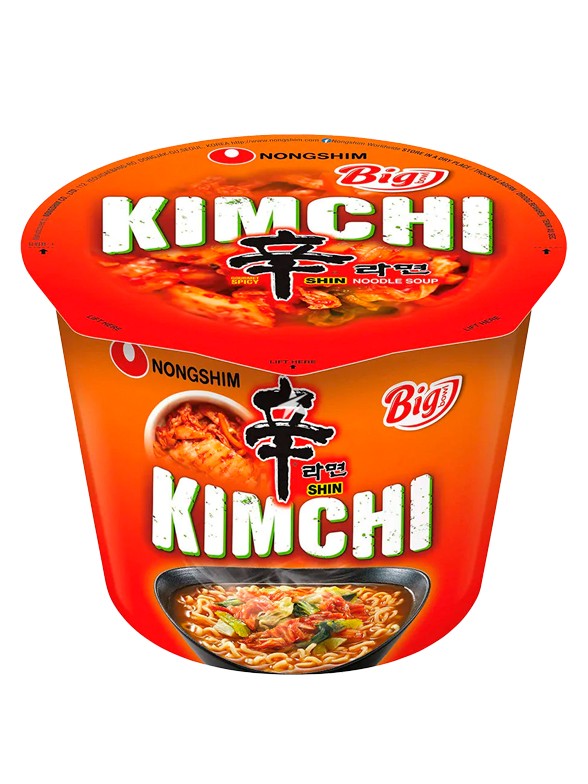 Fideos Ramen Coreanos con Kimchi | Big Bowl 112g.