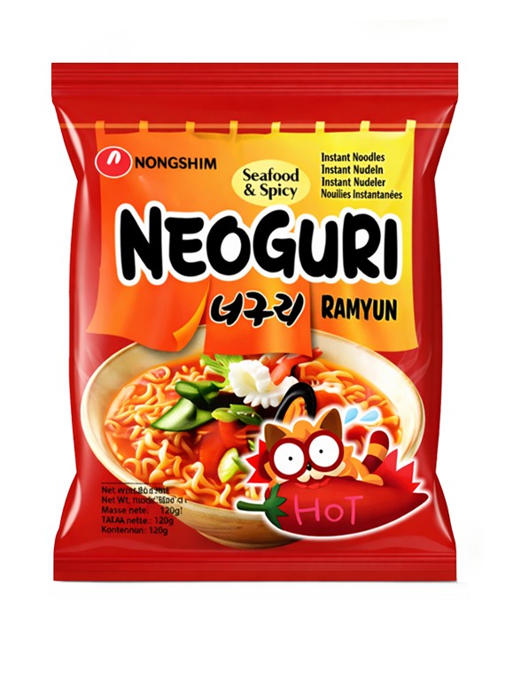 Fideos Udon Coreanos Neoguri Seafood & Surimi | Hot & Spicy