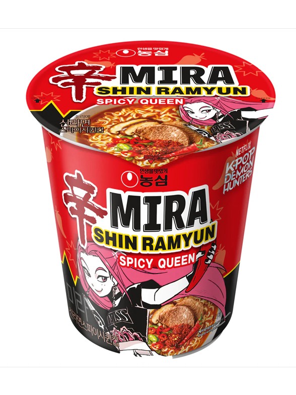 Fideos Shin Ramyun Coreanos | Mira Spicy Queen Kpop Demon Hunters 65g.