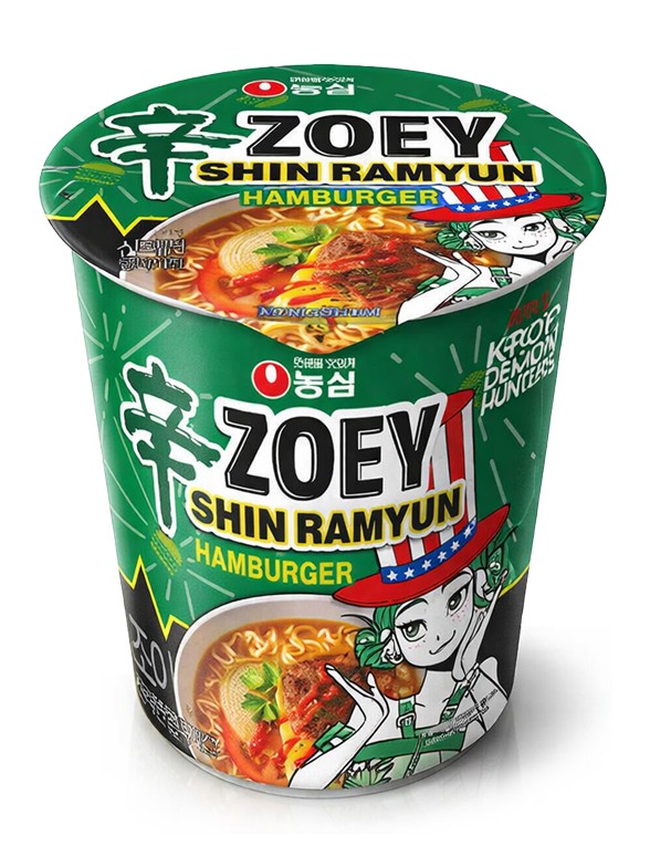 Fideos Shin Ramyun Coreanos  | Zoey Hamburger | Kpop Demon Hunters 65g.