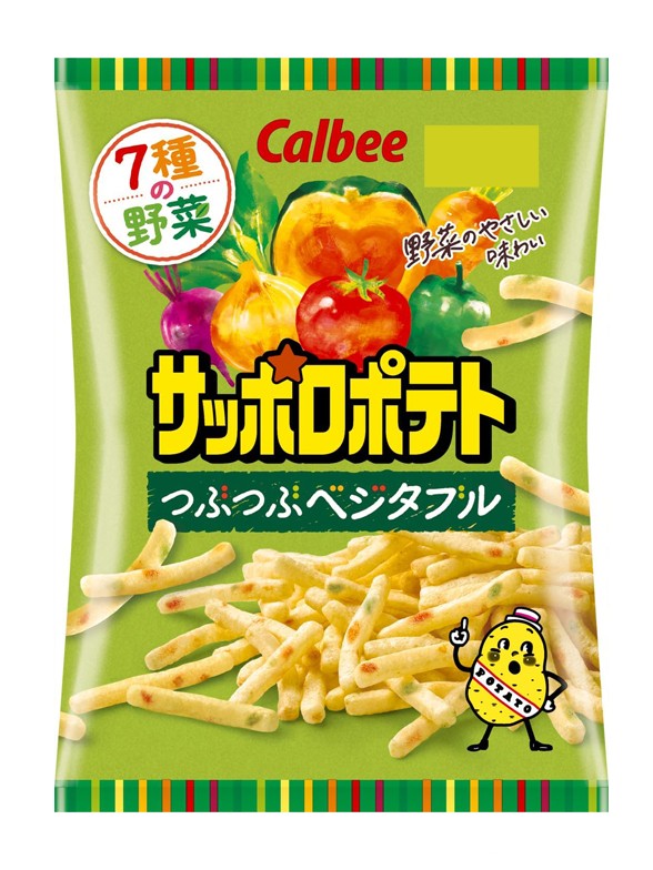 Sticks de Patata con 7 Vegetales | Calbee Tubu-Tubu 72g.