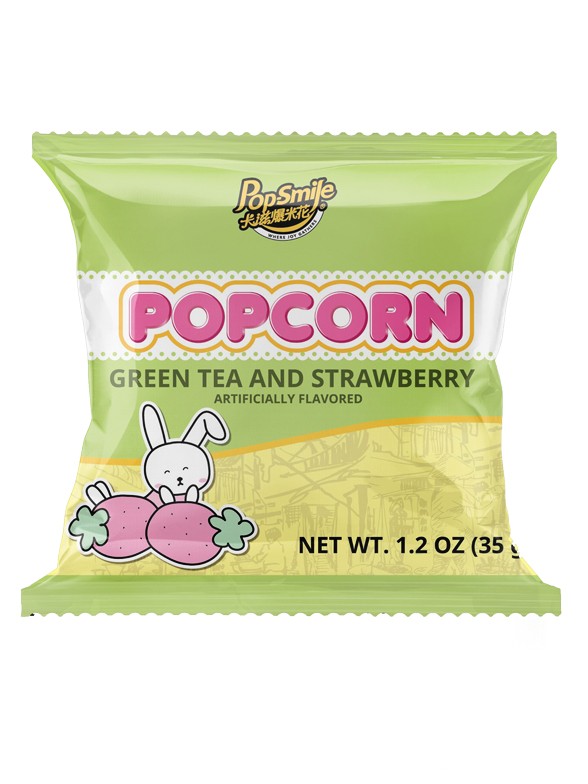 Palomitas de Maíz sabor Té Verde y Fresa 35g.