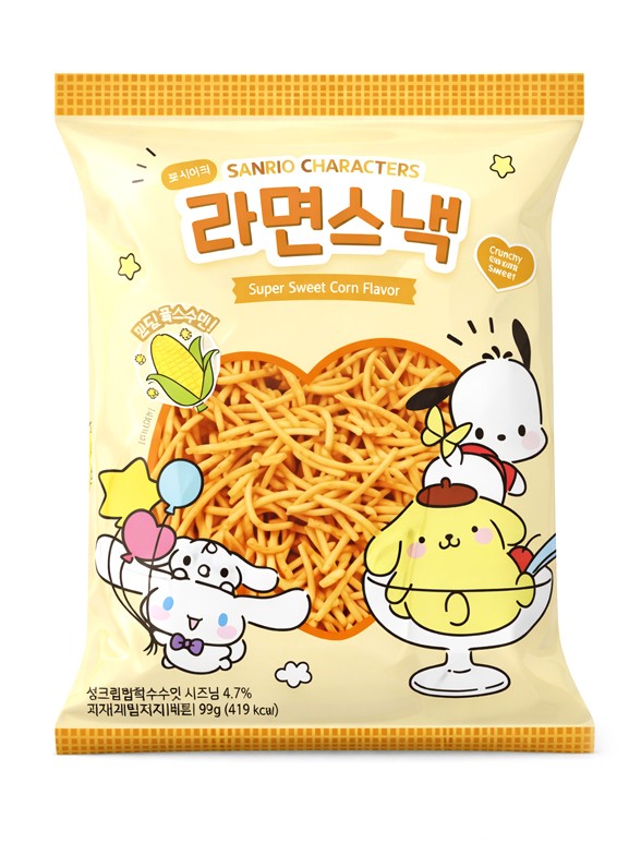 Snack Ramen sabor Maíz | Hello Kitty | Sanrio Friends 92g.