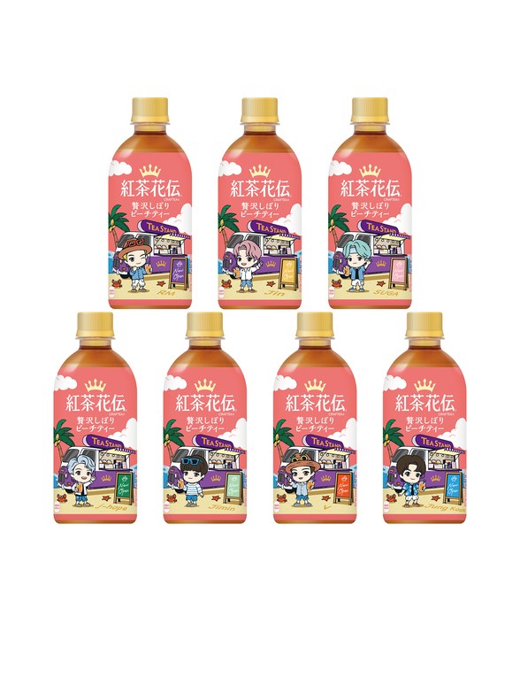 Bebida Té y Melocotón (Momo) | Colabo. TinyTAN | 7 Diseños Aleatorios 440 ml.