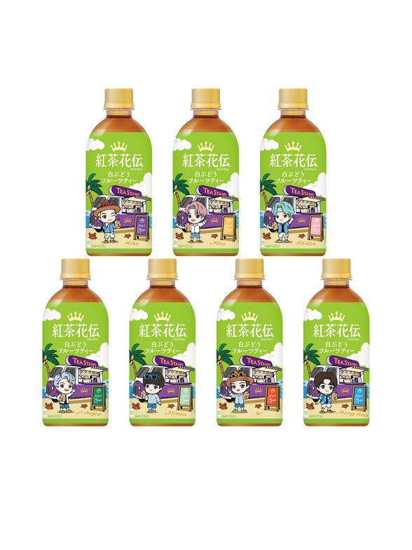 Bebida Té de Frutas de Nagano | Colabo. TinyTAN | 7 Diseños Aleatorios 440 ml.