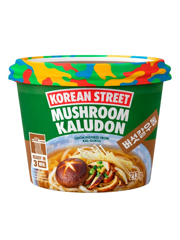 Fideos Udon con Setas Shiitake | Korean Steet 213g.