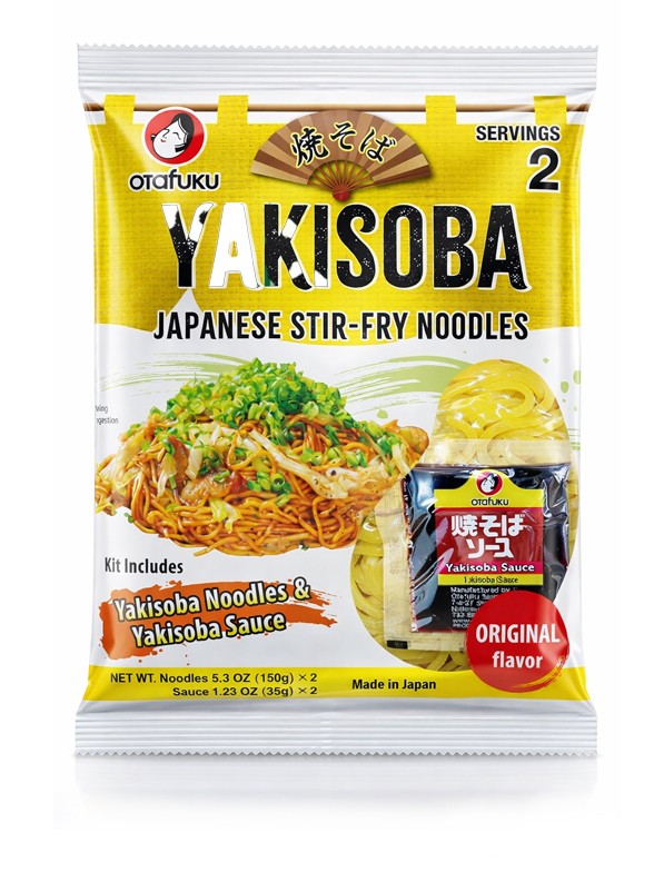 Fideos Yakisoba Frescos  con Salsa Otafuku | 2 Raciones | 370g.