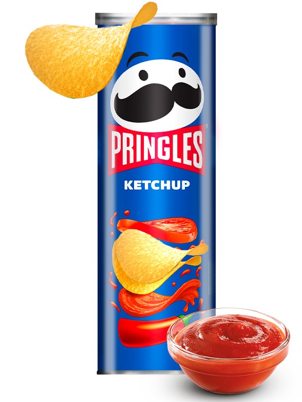 Pringles Sabor Intenso Ketchup 165 grs.