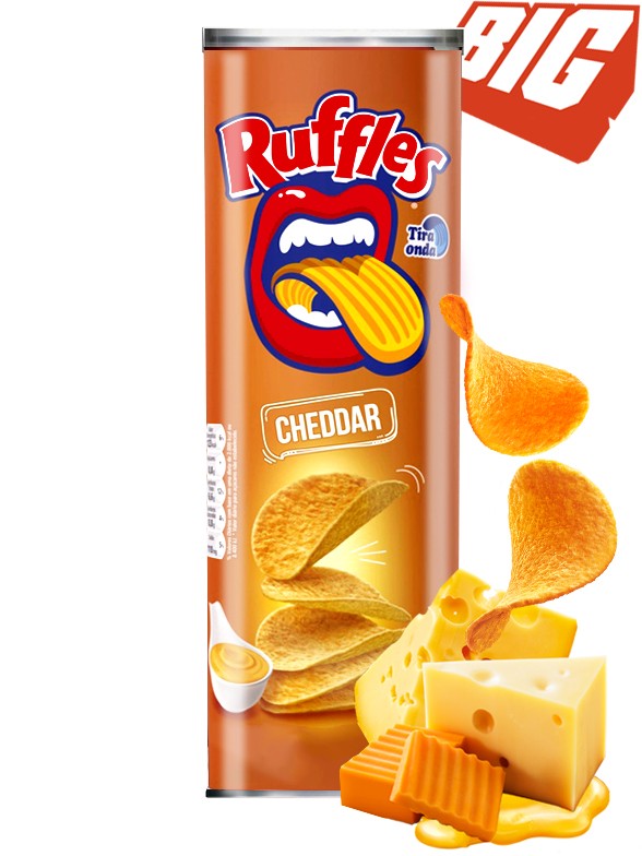Patatas Fritas Ruffles de Cheddar 134 grs.