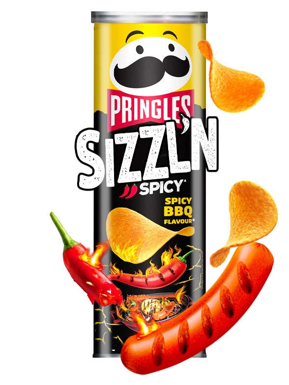 Pringles Sizzl'n Spicy BBQ 180 grs. | Picante | JaponShop