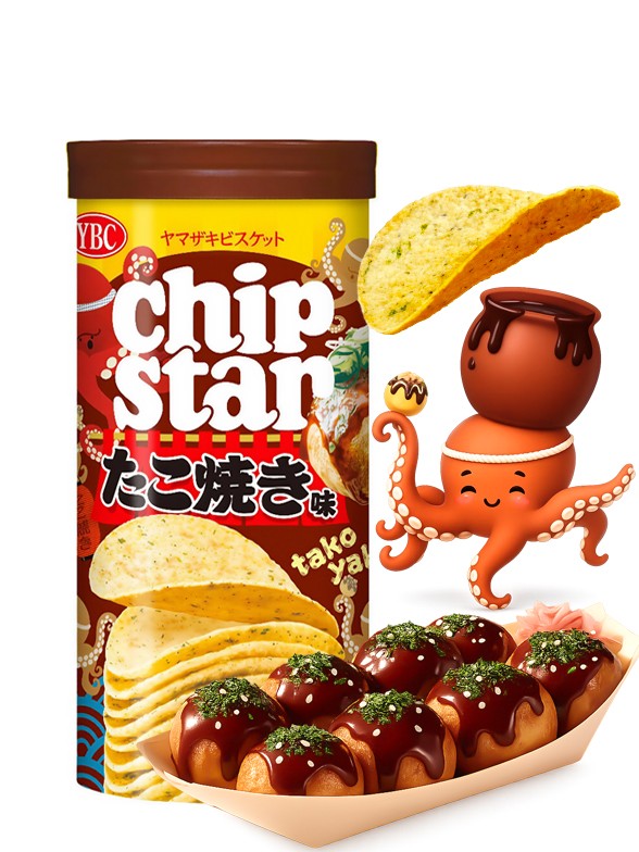 Patatas Chips Star de Takoyaki | 45g.