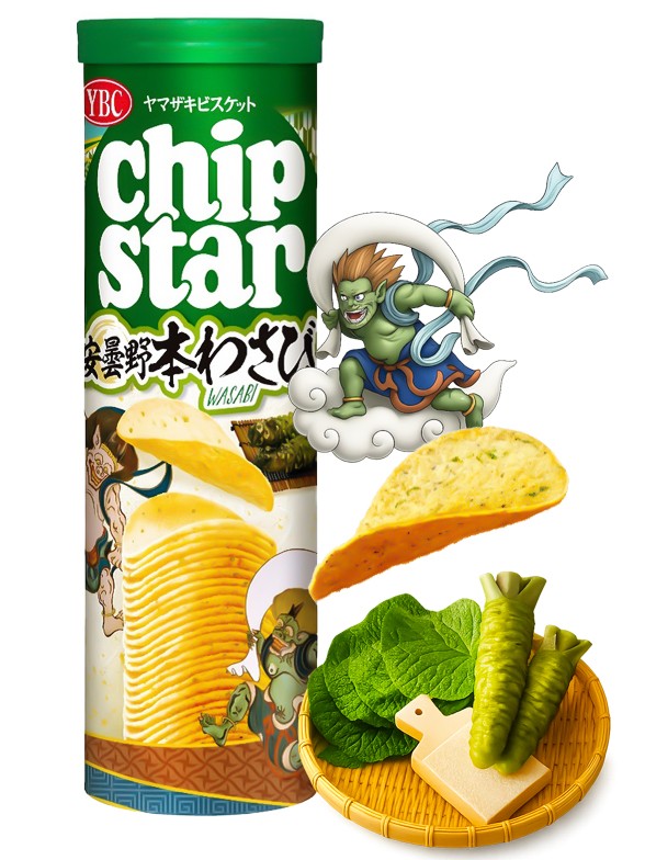 Patatas Chips Star con Wasabi | Edición Dios Tawaraya | BIG 105g.