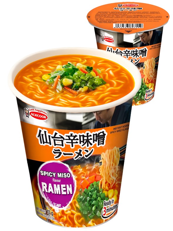 Fideos Ramen Ippin | Receta Sendai Miso Picante | CUP 73g.