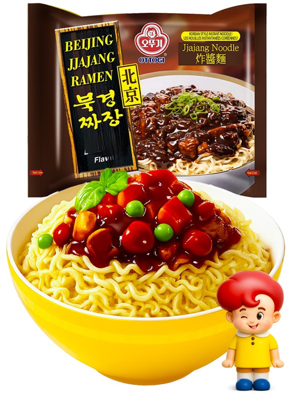 Fideos Ramen Coreanos Salteados con Salsa Chajang | Receta Antigua 135g.