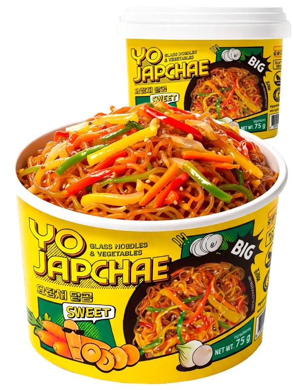 Fideos YO Japchae Coreanos Instantáneos 75g.