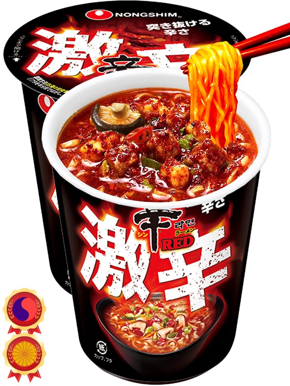 Fideos Ramen Coreanos Red Shinramyun | Super Spicy Cup Japan Edition 68 grs.