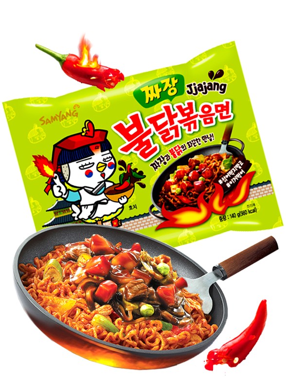Ramen Coreano Salteado Wok Chajang ULTRA HOT Chicken | Buldak | Bag