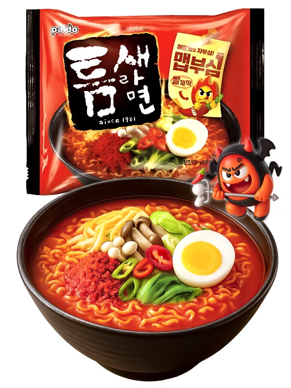 Ramen Coreano Teumsae Ramyun | Salsa Gochuang Topokki 120g.
