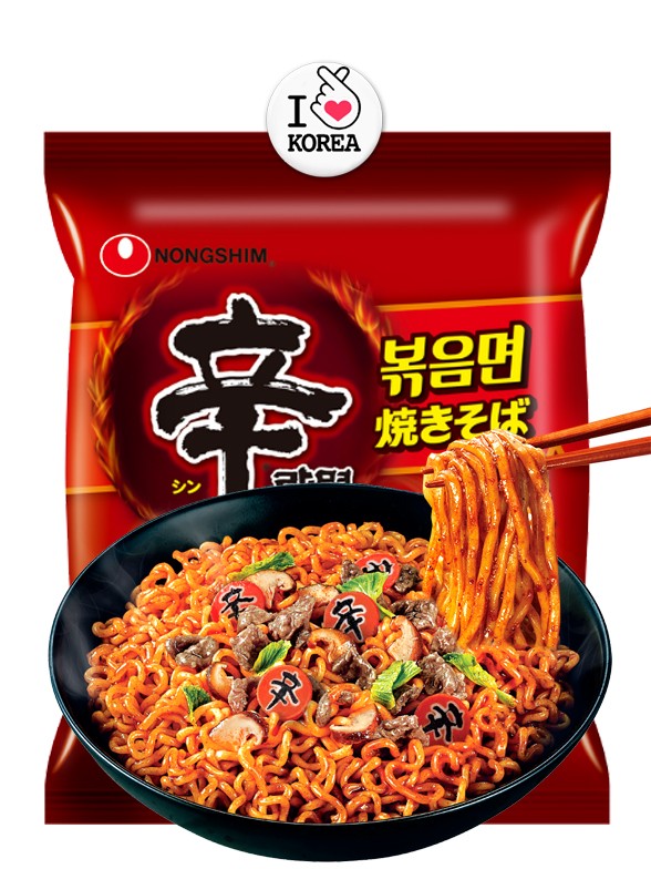 Yakisoba Coreano Shin Ramyun Hot & Spicy | 131g.