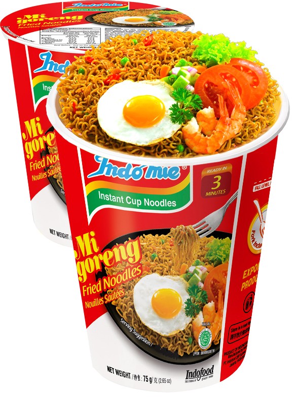 Tallarines Salteados Indomie Mi Goreng de Pollo Cup 70g.
