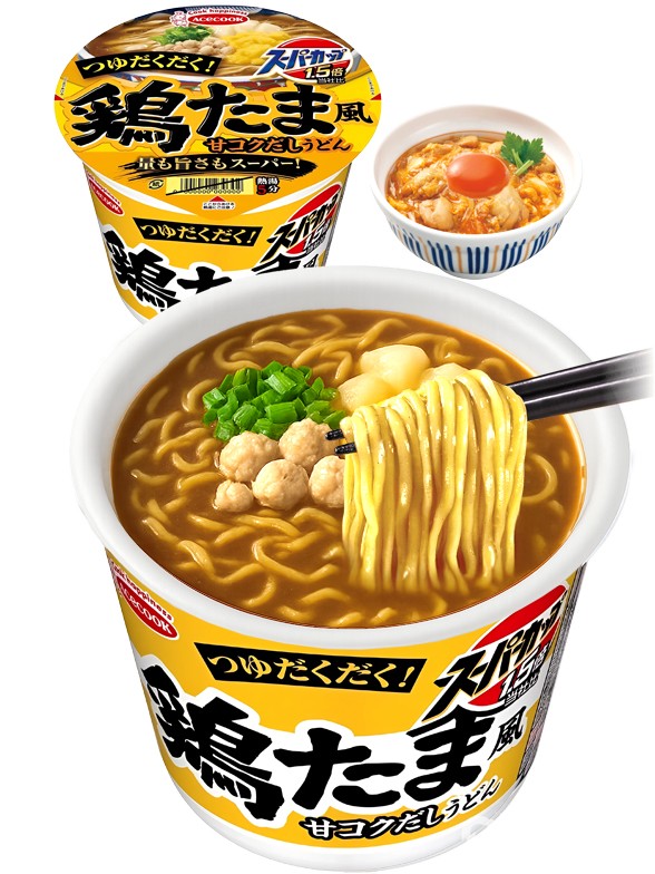 Fideos Udon Super Cup 1,5x | Dashi con Pollo y Huevo | Estilo Oyakodon  102g.