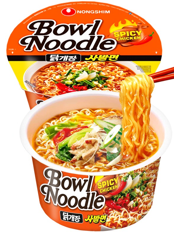 Fideos Ramen Coreanos Pollo Hot & Spicy | Bowl POT Edit 100g.