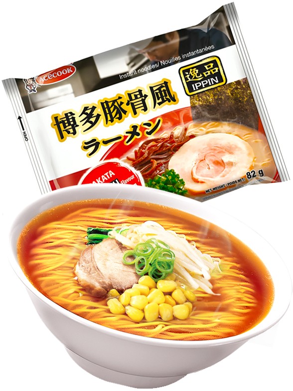 Fideos Ramen Ippin | Receta Tonkotsu de Hakata | TOP VENTAS 82g.