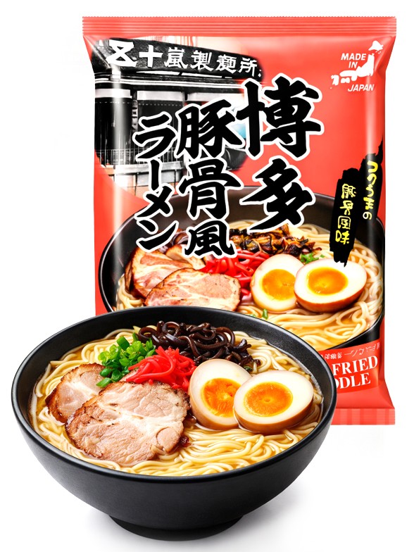 Fideos Ramen Tonkotsu | Receta Seimen Hakata 110g.