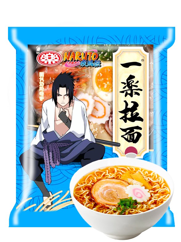Fideos Ramen Seafood Edición Sasuke Naruto 125 grs.