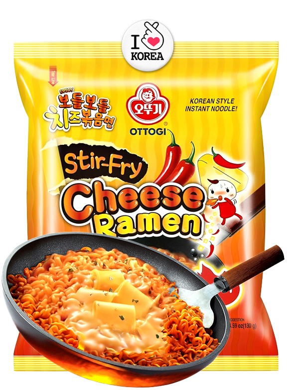 Ramen Coreano Salteado de Queso Picante | Cheese Ramyun 130g.