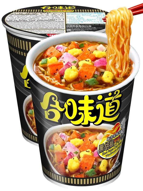 Ramen Nissin Colors Cup Super Toppings Surimi Pimienta Negra 74 grs